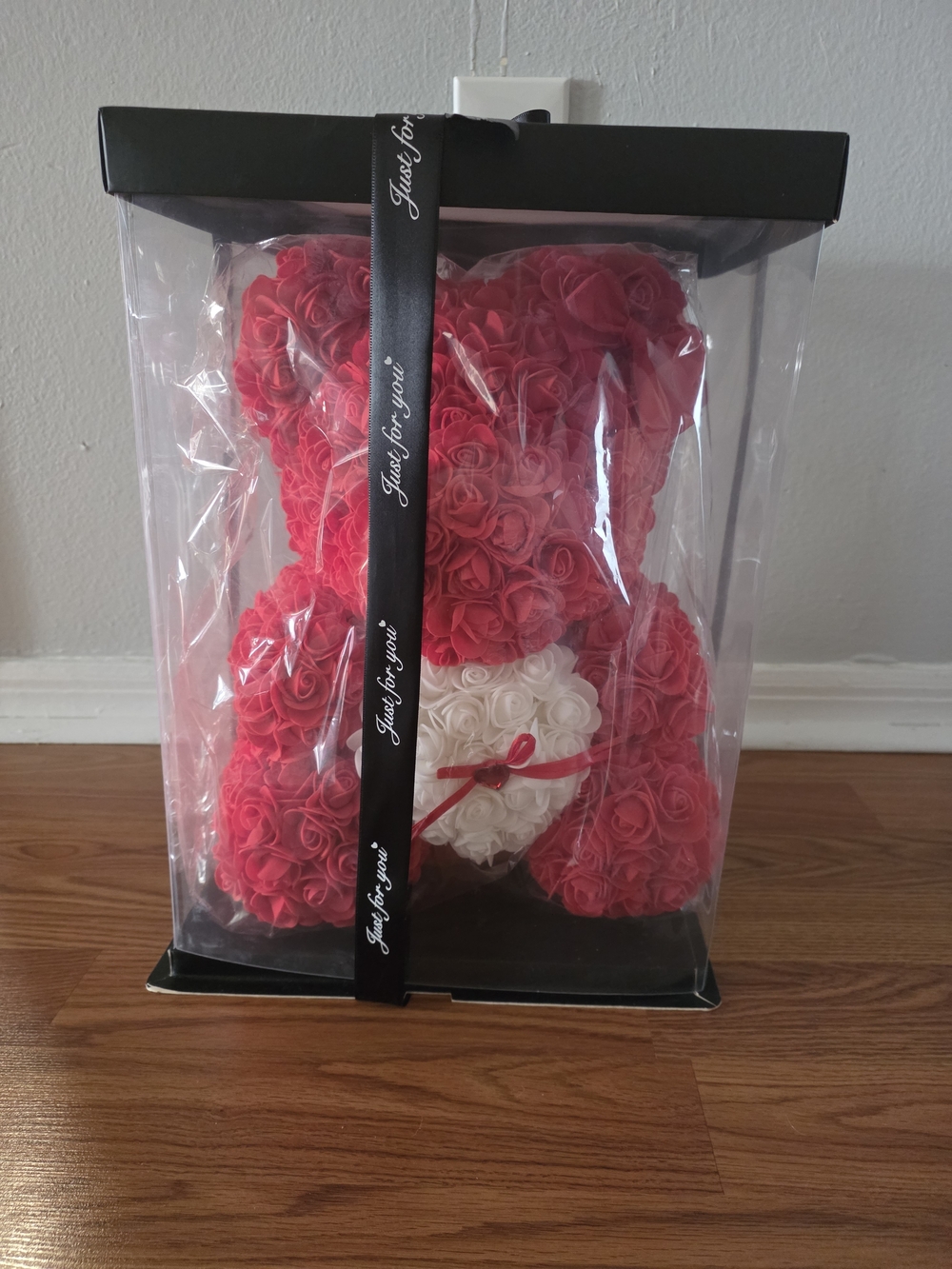 Red Rose Bear JUST FOR YOU